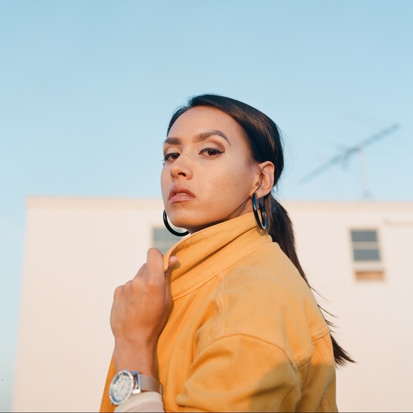 Mustard Yellow Denim Cyan Jacket - Picture 3 of 3